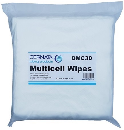 CERNATA� Multicell 2 Ply Quilted Polyester Wipes 30x30cms
